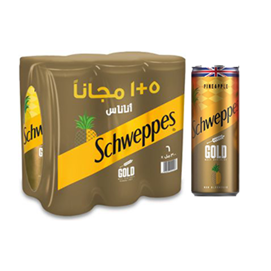 Picture of Schweppes Gold Pineapple-300ml-Set Of 6