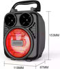 Picture of Speaker KST-1182 Wireless Portable Bluetooth Support Usb, Micro SD, FM Radio And AUX - Black)