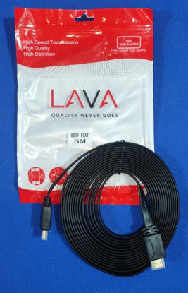 Picture of HDMI Flat Full HD 1080 Cable (5m) LAVA