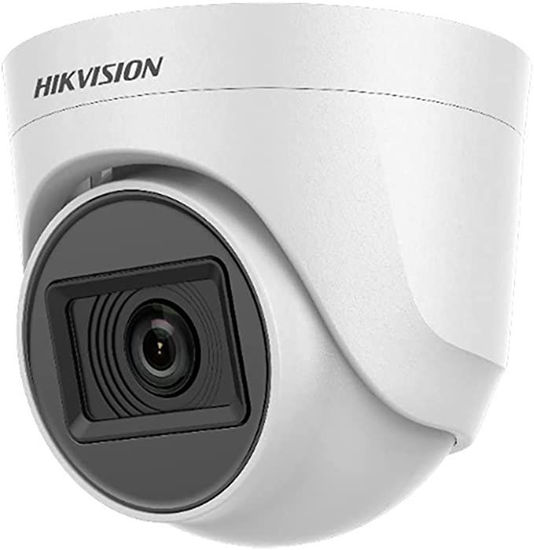 Picture of HIKVISION 2MP Dome with inbuilt Mic DS-2CE76D0T-ITPFS + USEWELL BNC/DC, White Wireless 1080p 3.6mm