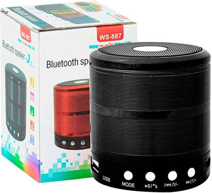 Picture of Mini Bluetooth Speaker WS-887 with FM Radio, Memory Card Slot, USB Pen Drive Slot, AUX Input Mode