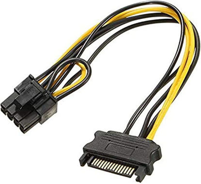 Picture of Single SATA 15pin To 8pin Power Cable For GPU