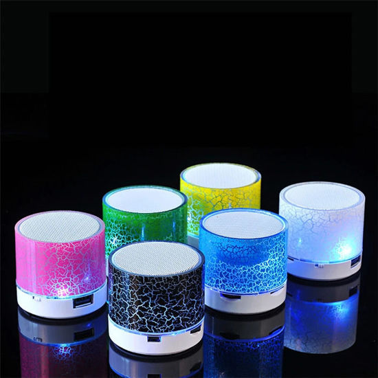 Picture of Multicolor Battery Operated Round Wireless Mini Music Bluetooth Speaker