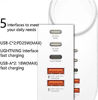 Picture of 2 USB Ports 2 USB-C 1 Lightning Port Power Hub Adapter 35W / 5 Plugs Power Socket Adaper / iPhone 14Pro Max / 35W 1-Lightning 2-Typec 2-USB