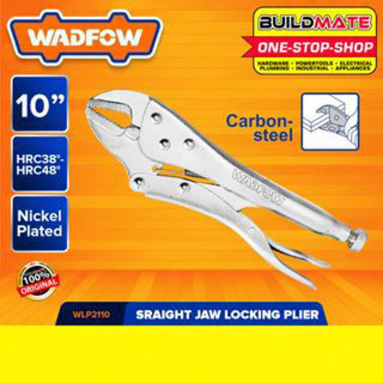 Picture of BUILDMATE Ingco | Wadfow Straight Jaw Plier 10" Inch Straight Jaw Vise Grip Locking Pliers Tool IHT