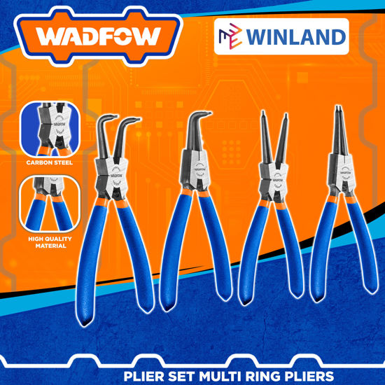Picture of WADFOW 4PCS 7"/180mm Circlip Plier Set [ WPS2604 ]
