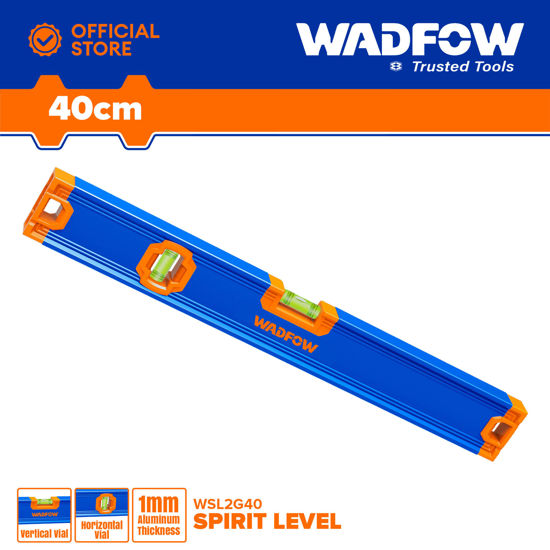 Picture of WADFOW Spirit Level 40cm Leveling Tool Aluminum Spirit Leveler Bubble Level Box Spirit Level WSL2G40