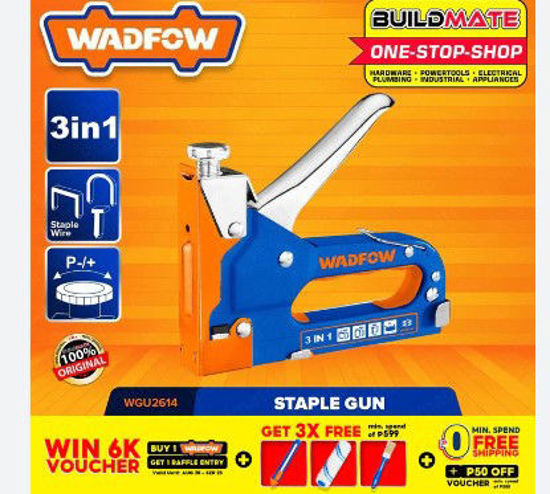 Picture of WADFOW Staple Gun 3in1 Heavy Duty Staplers Stapler Gun for Wood, Craft — Buildmate‏
