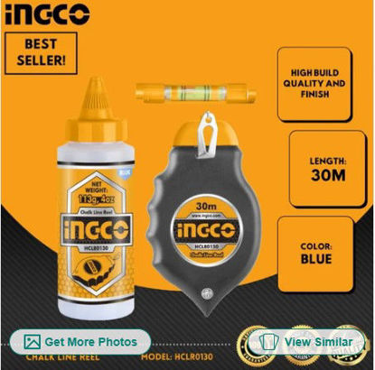 صورة بكرة خط طباشير حبل ، اسم الموديل / الرقم: Ingco Hclr0130 ، السعة: 30 مترًا