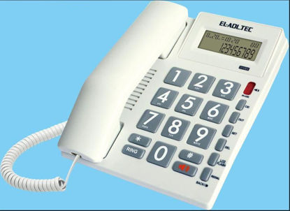 Picture of El.ADL.TEC 300BE Corded Telephone With -LCD Display-Caller ID Phone- Speaker Phone