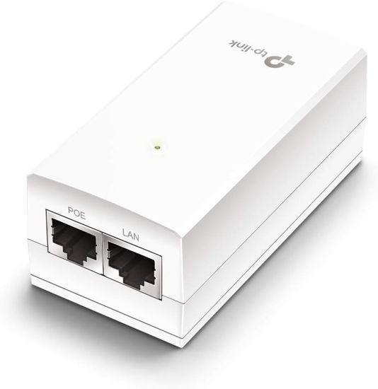صورة TP-Link PoE Injector | PoE Adapter 24V DC Passive PoE | Gigabit Ports | Up to 100 Meters(325 feet) | Wall Mountable Design (TL-PoE2412G)